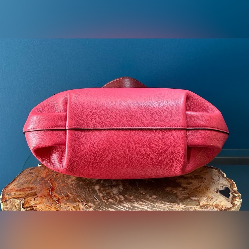 Coach Skylar Hobo Poppy Pink Pebble Leather, Shoulder Bag 91154 - Picture 12 of 17